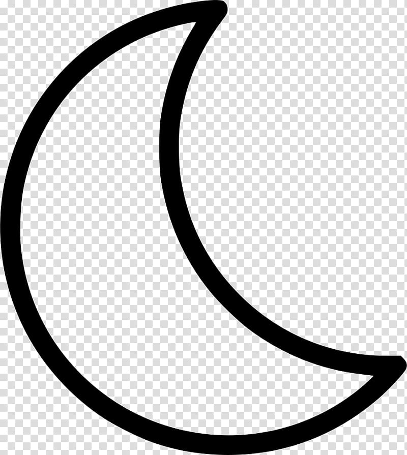 Moon Lunar phase Crescent , half-moon transparent background PNG clipart