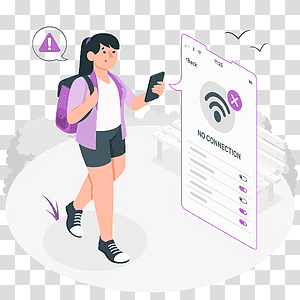 illustration, No connection, phone, technology, internet, connection, online, app transparent background PNG clipart thumbnail