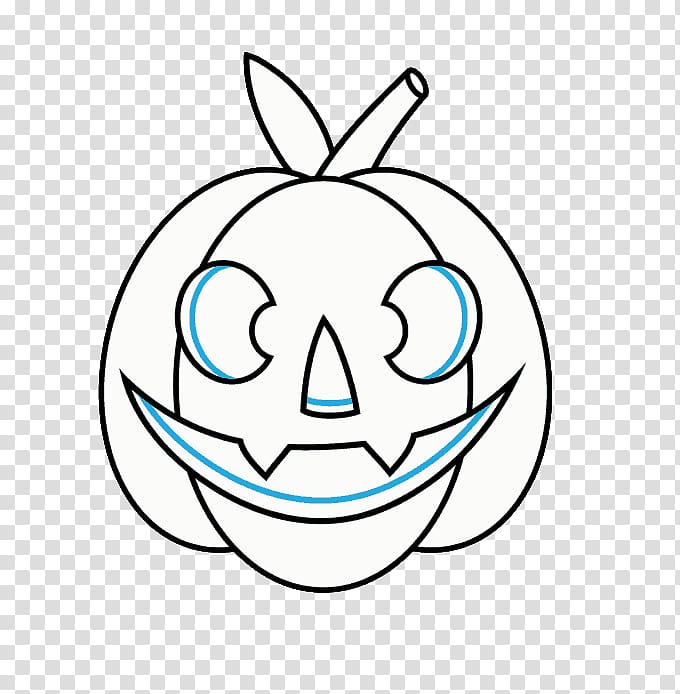 Jack-o\'-lantern Drawing Paper How-to, both eyes transparent background PNG clipart