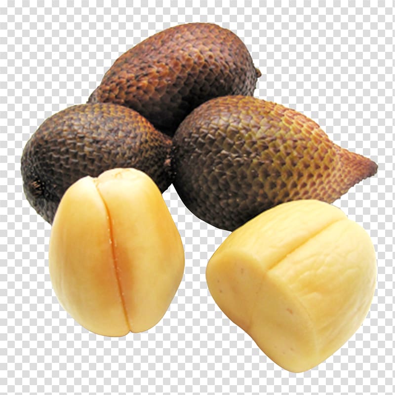 two yellow nuts illustration, Fruit Free Salak , Beautifully snake fruit transparent background PNG clipart