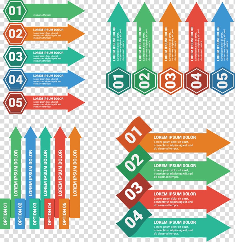 multicolored arrow graph illustration, Diagram Arrow Infographic Chart, hand-drawn arrows on the label transparent background PNG clipart