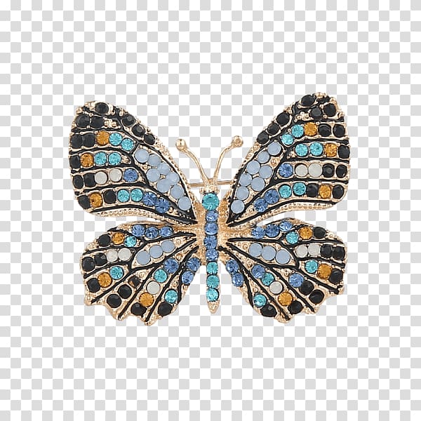 Brooches & Pins Butterfly Imitation Gemstones & Rhinestones Jewellery, bling jeans transparent background PNG clipart