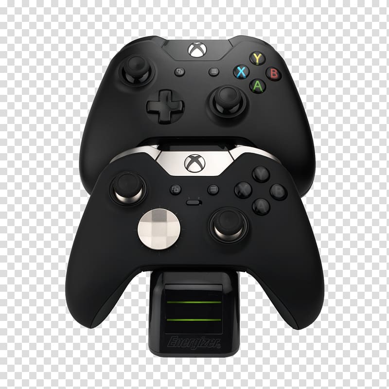 Battery charger Xbox One controller Xbox 360 Black Charging station, battery transparent background PNG clipart