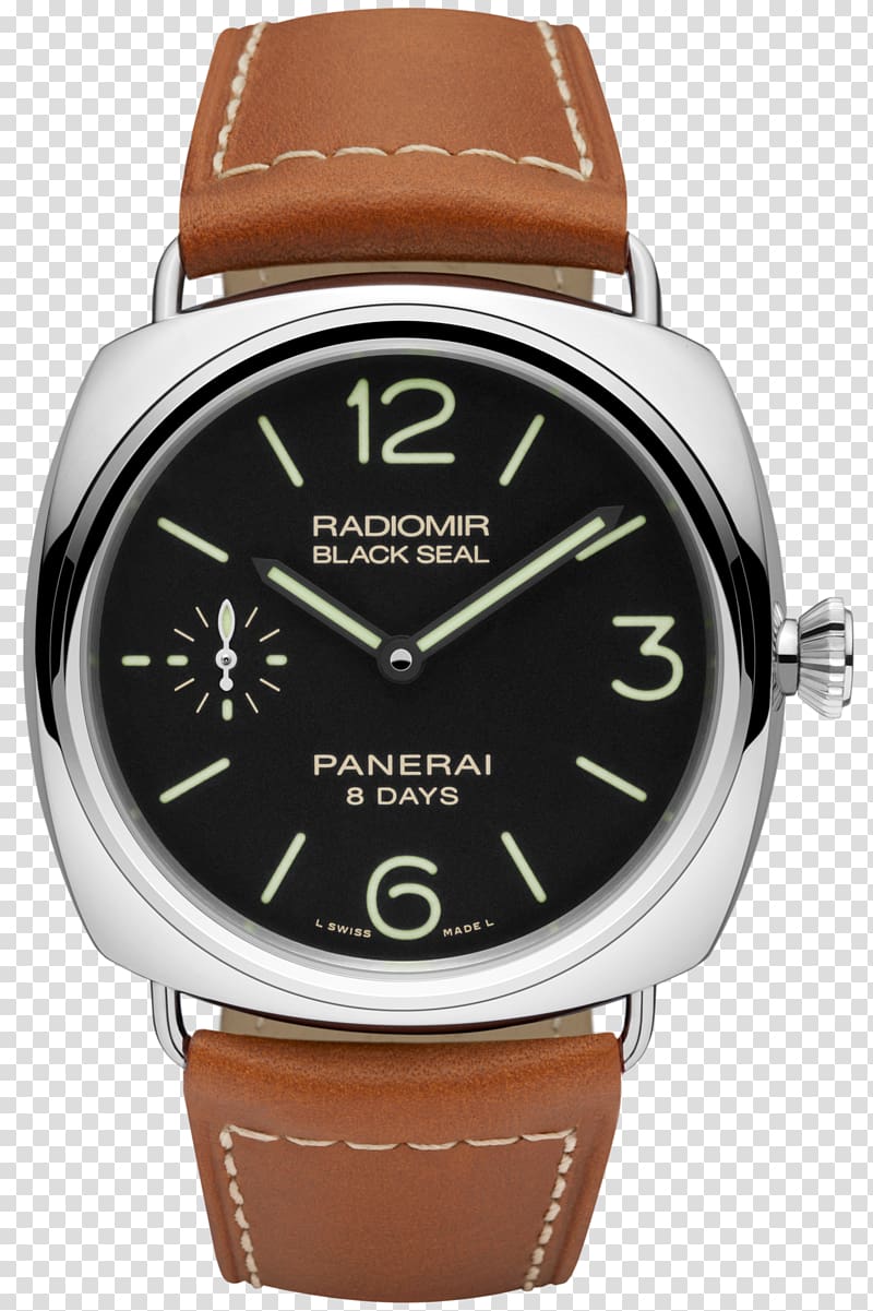 Panerai Men's Luminor Marina 1950 3 Days Radiomir Watch Strap, watch transparent background PNG clipart