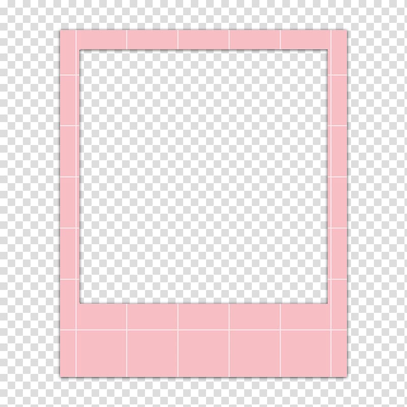 pink and white digital frame illustration, Kodak Frames Polaroid Corporation , Memphis Design transparent background PNG clipart
