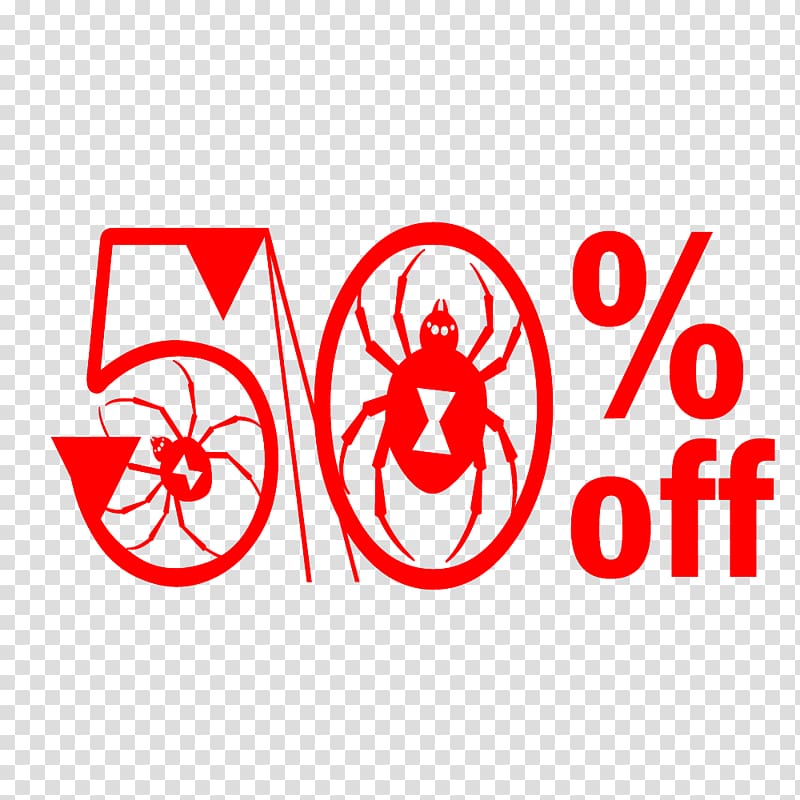 Halloween Sale 50% Off Discount Tag., others transparent background PNG clipart