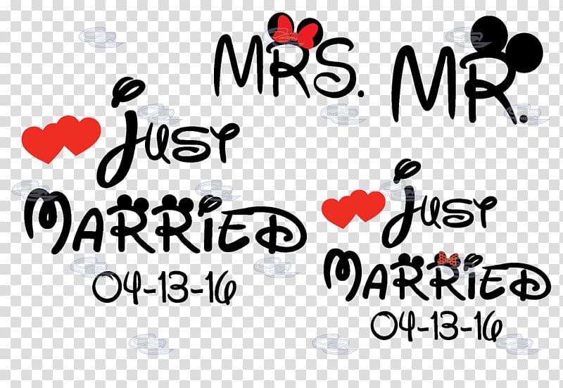 Minnie Mouse Mickey Mouse T-shirt Mrs., married transparent background PNG clipart