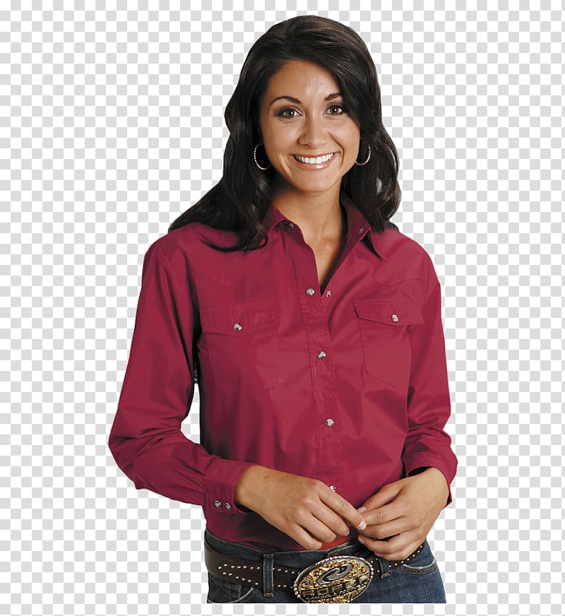 Long-sleeved T-shirt Western wear, WESTERN DRESS transparent background PNG clipart