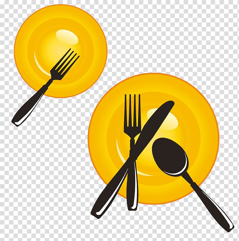 Knife Table Cutlery Plate, Hand drawn kitchen supplies transparent background PNG clipart
