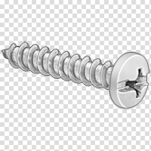 Self-tapping screw ISO metric screw thread Iron, screw transparent background PNG clipart