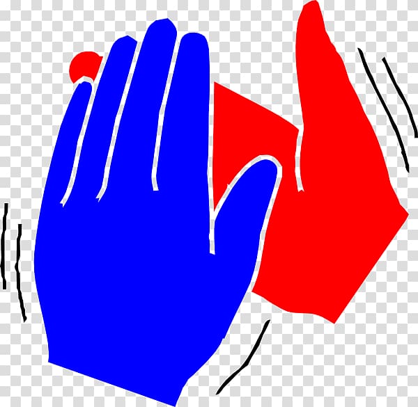 Clapping Hand Applause , Red Hands transparent background PNG clipart