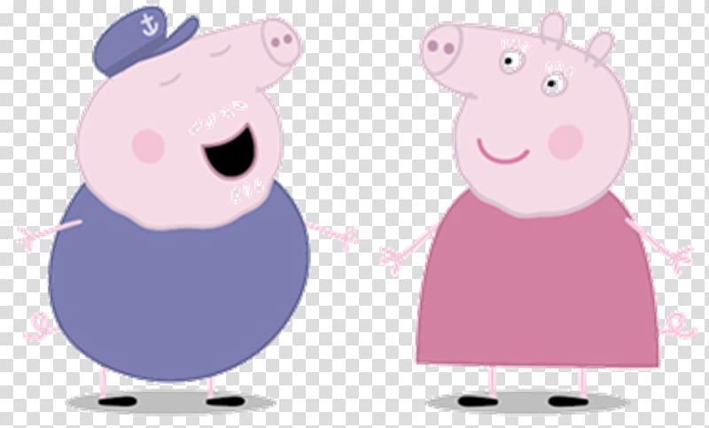 Peppa Pig , Daddy Pig Mummy Pig Granny Pig Grandpa Pig, grandpa transparent background PNG clipart