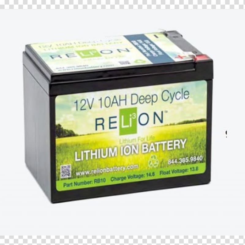 Electric battery Lithium-ion battery Deep-cycle battery Lithium iron phosphate battery Ampere hour, Lithium-ion Battery transparent background PNG clipart
