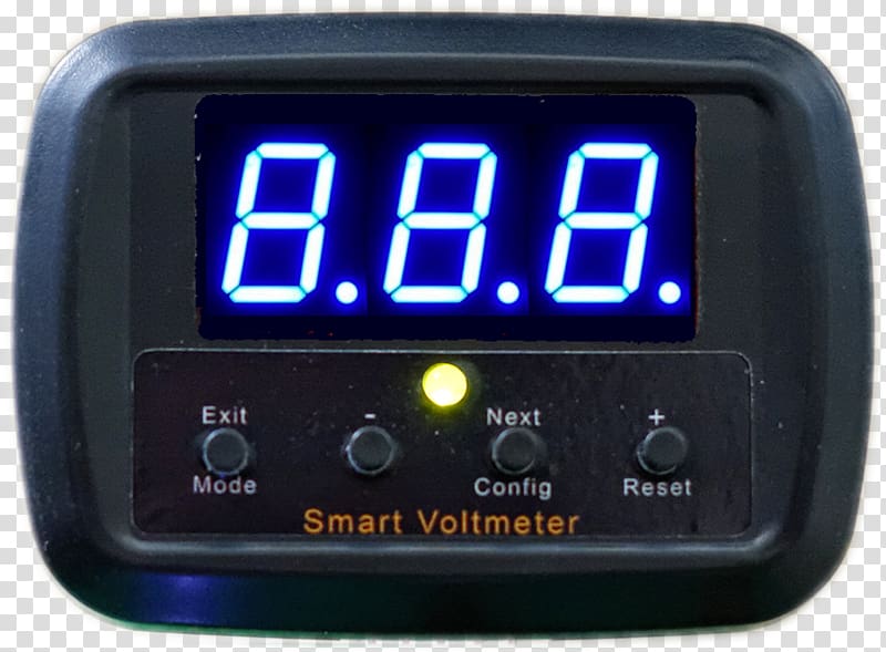 Car Voltmeter Seven-segment display Head-up display Display device, car transparent background PNG clipart