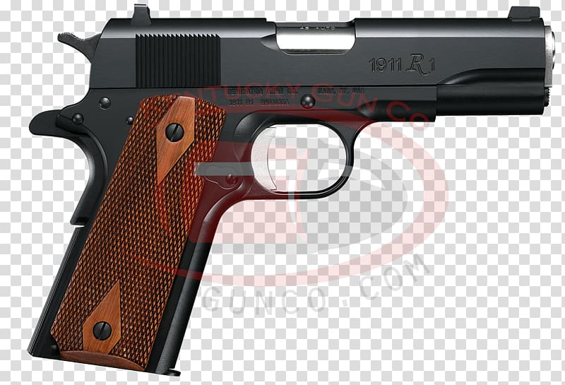 Remington 1911 R1 .45 ACP M1911 pistol Firearm Remington Arms, Handgun transparent background PNG clipart