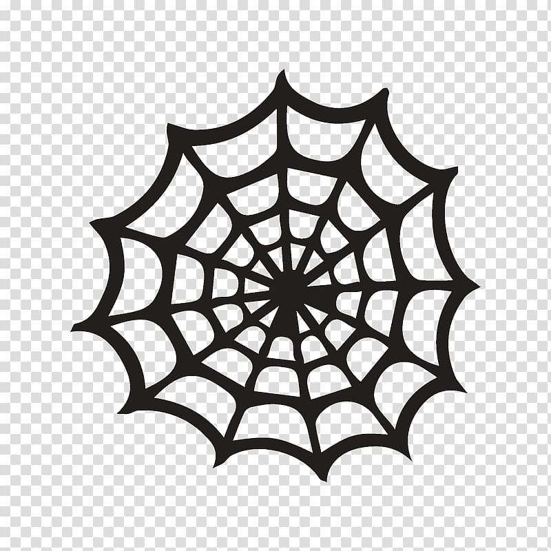 Spider web Silhouette, spider transparent background PNG clipart