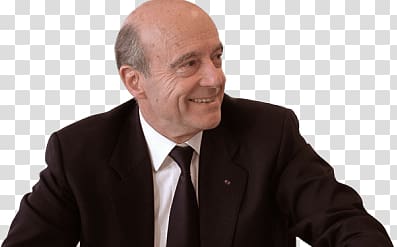 smiling man wearing black notched lapel blazer, Alain Juppé Smiling transparent background PNG clipart