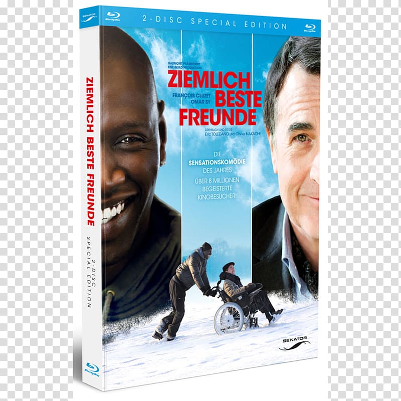 Blu-ray disc DVD Comedy Ziemlich beste Freunde: Geschenkausgabe Actor, dvd transparent background PNG clipart