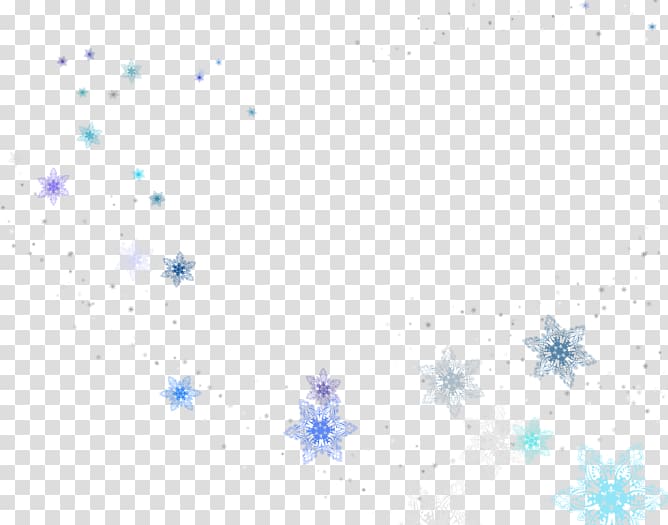 Symmetry Pattern, Blue falling snow transparent background PNG clipart