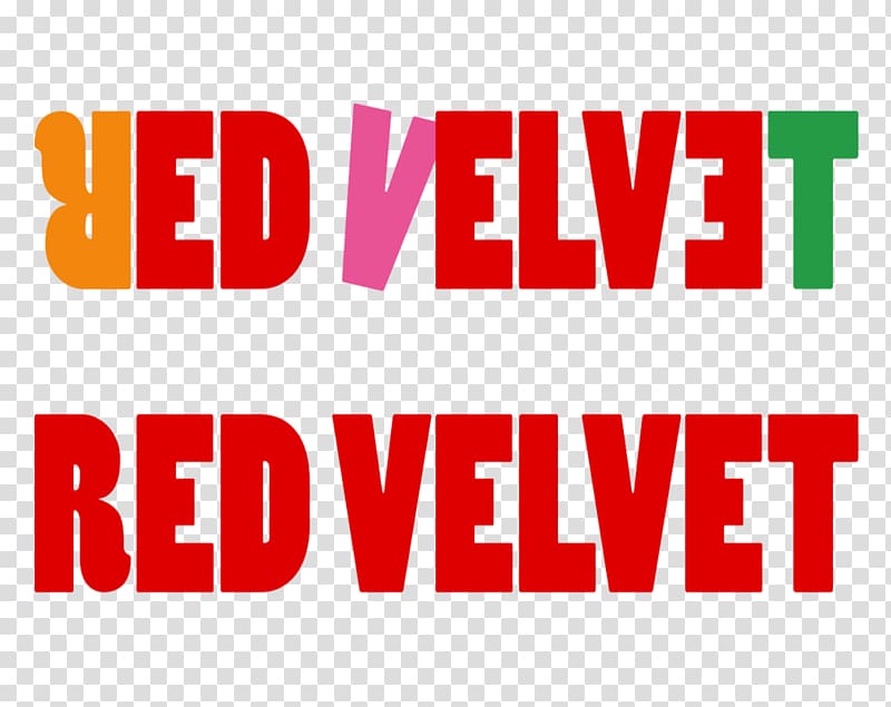 Red Velvet Logo Dumb Dumb The Red K-pop, red velvet transparent background PNG clipart