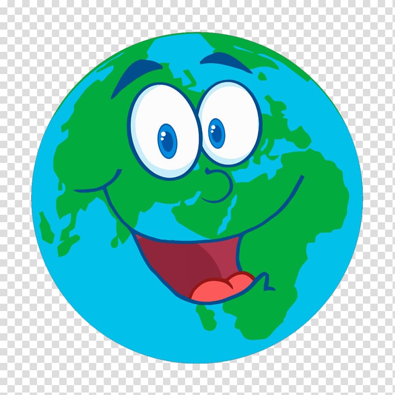 smiling earth clipart