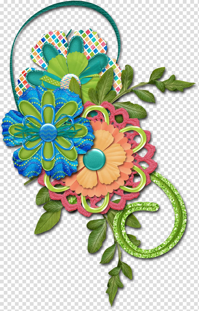 Digital scrapbooking Floral design , design transparent background PNG clipart