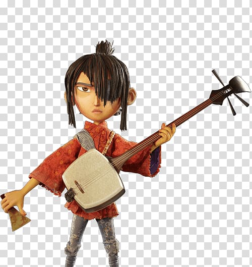 boy playing guitar illustration, Kubo transparent background PNG clipart