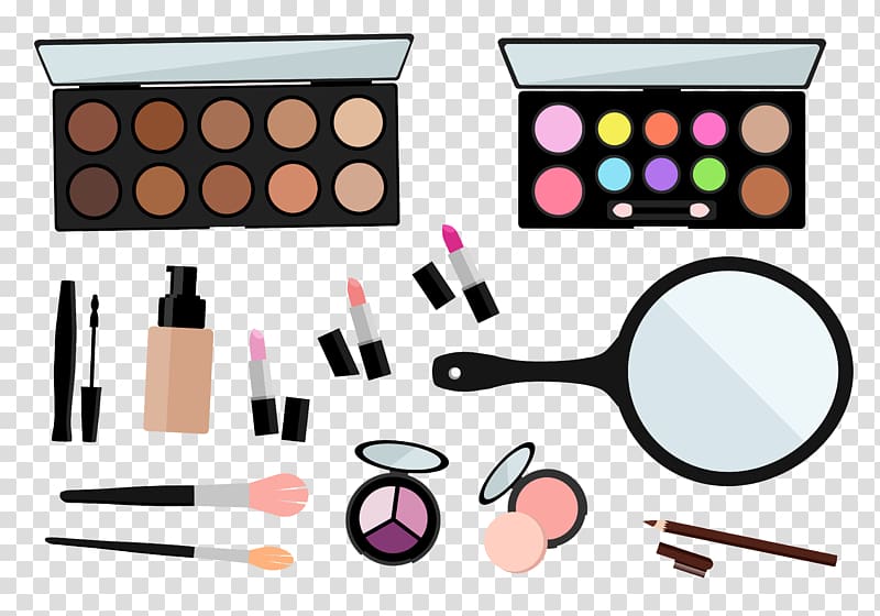 Cosmetics Makeup brush, Beauty tools transparent background PNG clipart