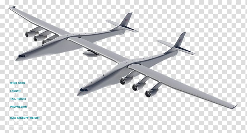 Airplane Stratolaunch Systems Scaled Composites Stratolaunch Aircraft Mojave Air and Space Port, launch transparent background PNG clipart