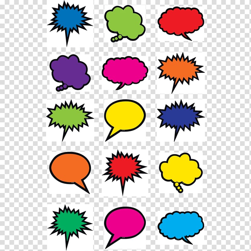 Thought Bubble Festival 2018 Weekend Pass Speech balloon, colorful speech bubble transparent background PNG clipart