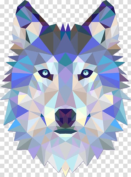 T-shirt Gray wolf Geometry Triangle Polygon, T-shirt transparent background PNG clipart