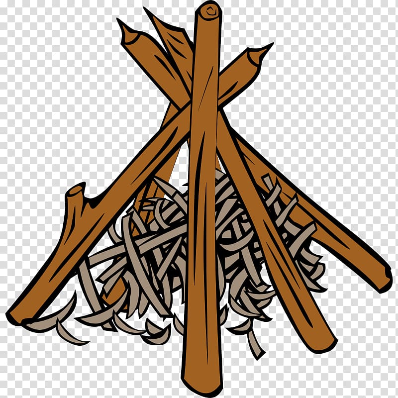 Tipi Campfire Fire making , Camping Illustrations transparent background PNG clipart