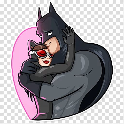 Catwoman Batman Sticker Telegram Supervillain, catwoman transparent  background PNG clipart | HiClipart