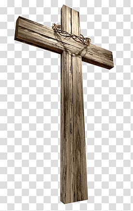 brown wooden cross, Wooden Cross transparent background PNG clipart