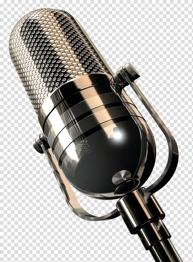 black condenser microphone illustration, Hong Kong Television show Radio station Video, High-definition microphone close-up transparent background PNG clipart