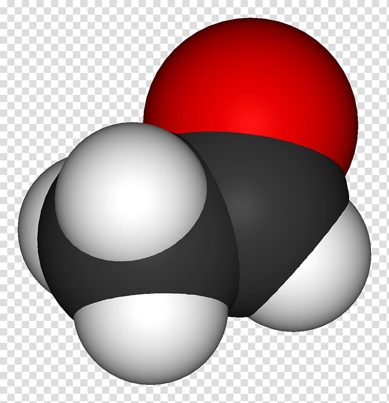 Acetaldehyde Molecule Interstellar medium Ketone, 3d transparent background PNG clipart
