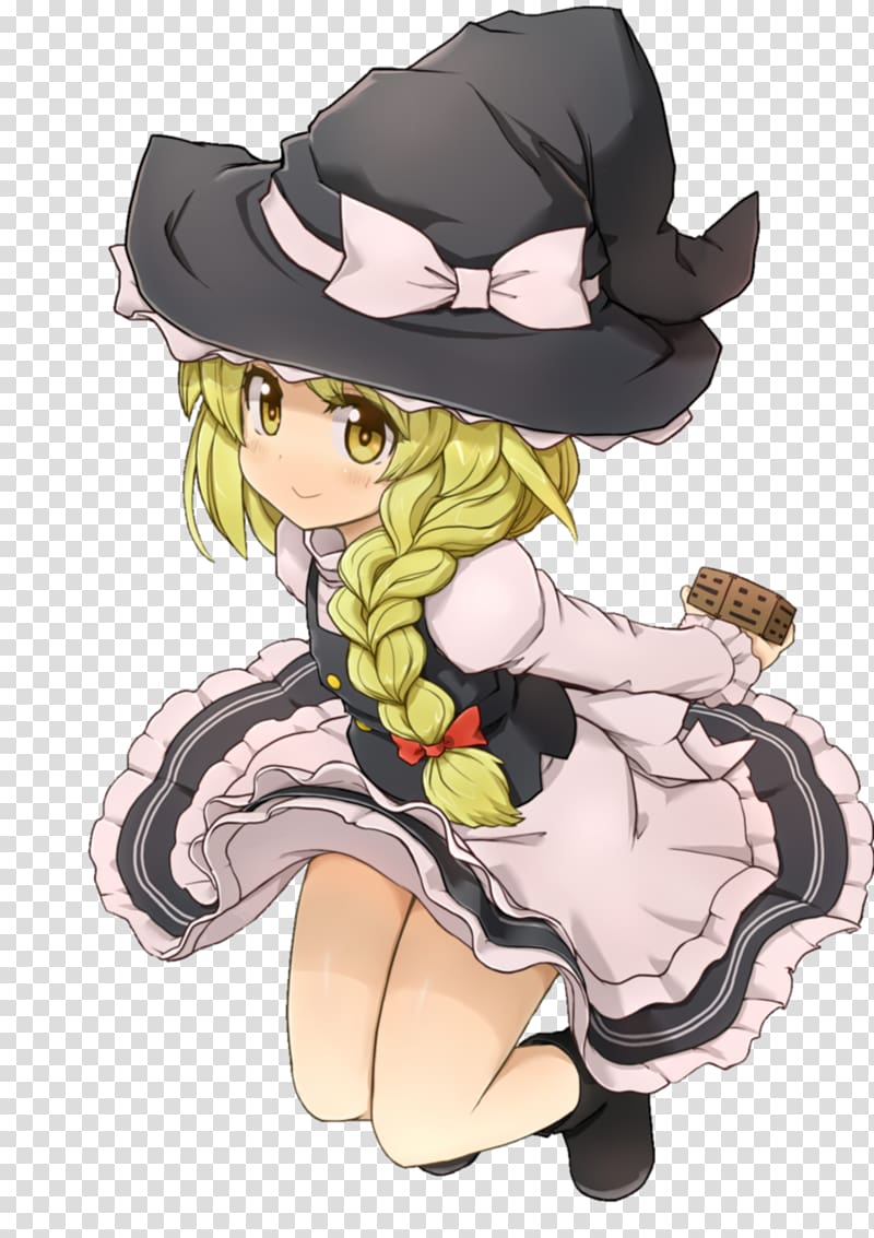 Touhou Project Marisa Kirisame Cirno Chibi, marisa transparent background PNG clipart