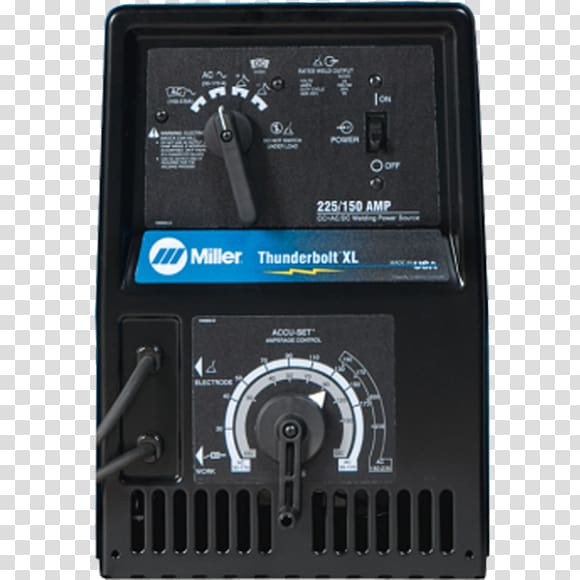 Miller Electric Welding Ampere Direct current Miller Thunderbolt XL 225 AC/150 DC, backer transparent background PNG clipart